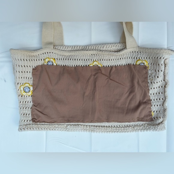 ZARA Crocheted Embroidered  Top Bloggers Favourite flower daisy size M - Picture 6 of 10